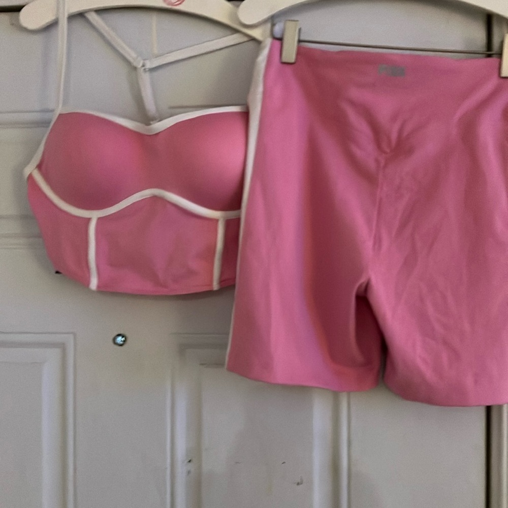 Pink 2 piece short set